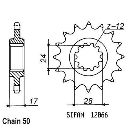 Pignon Cbr 600 F 1987-1996 - 530 - 14 Dents - Similaire JTF295