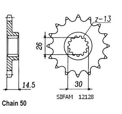 Pignon Cbx 1000 1981-1982 - 530 - 18 Dents - Similaire JTF340