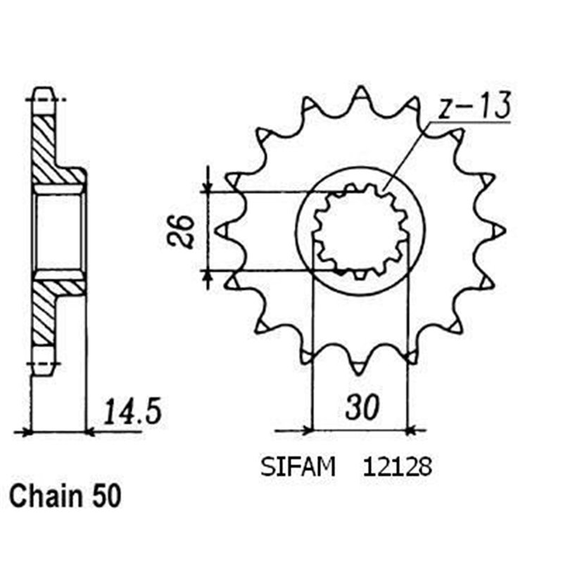 Pignon Cbx 1000 1981-1982 - 530 - 18 Dents - Similaire JTF340