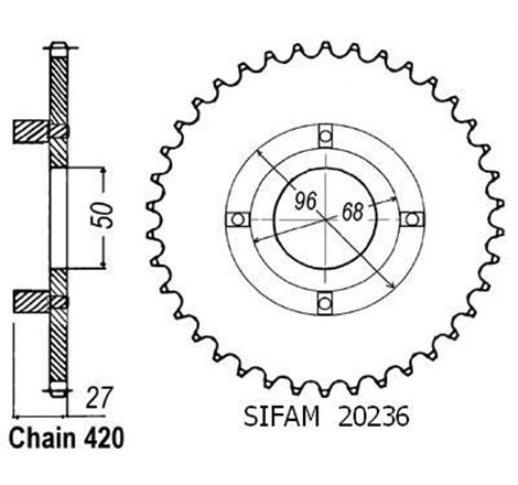 Couronne St 70 Dax 1982-1999 - 420 - 35 Dents - Similaire JTR256