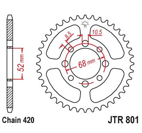 Couronne Suzuki 80 Fr 1974-1987 - 420 - 35 Dents - Similaire JTR801