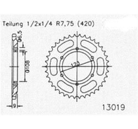 Couronne Derbi 50 Gpr 1998 Léger Déport - 420 - 52 Dents - Similaire JTR2067