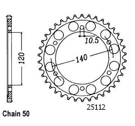 Couronne Tl 1000 S 1997-2000 - 530 - 38 Dents - Similaire JTR499