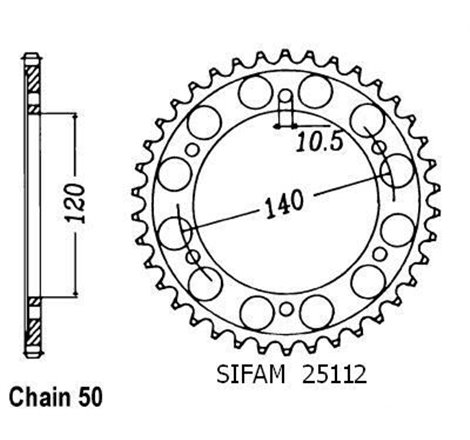 Couronne Tl 1000 R 1998-2000 - 530 - 39 Dents - Similaire JTR499