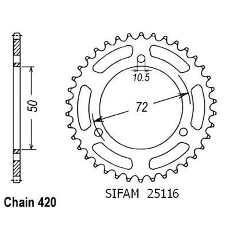 Couronne Nsr 50 1989-1994 - 420 - 36 Dents - Similaire JTR216