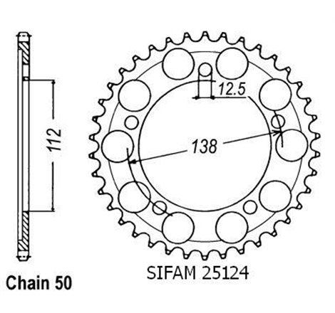 Couronne Cbr 1100 Xx 1997-1999 - 530 - 45 Dents - Similaire JTR302