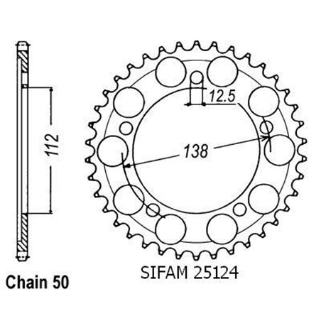 Couronne Cbr 1100 Xx 1997-1999 - 530 - 45 Dents - Similaire JTR302