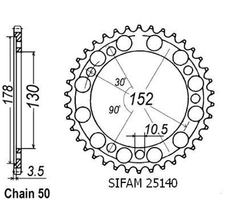 Couronne 900 Ie Elefant 1993-1997 - 530 - 46 Dents - Similaire JTR729