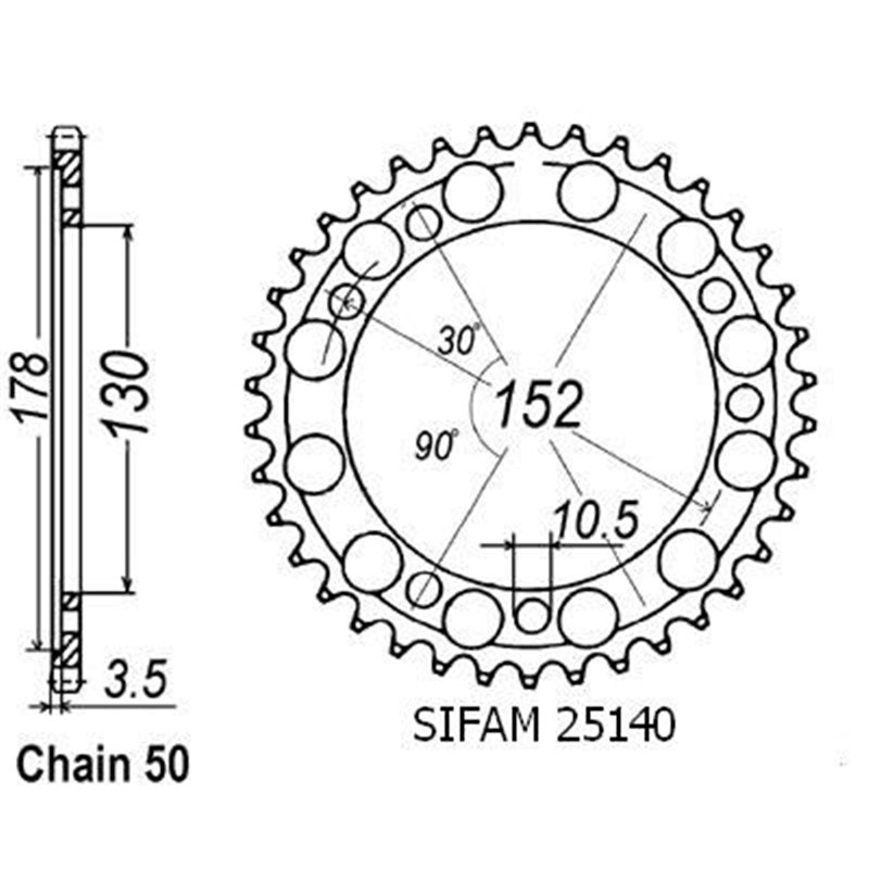 Couronne 900 Ie Elefant 1993-1997 - 530 - 46 Dents - Similaire JTR729