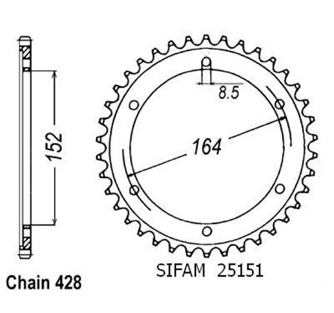 Couronne Sr 500 1991-1995 - 428 - 55 Dents - Similaire JTR1839