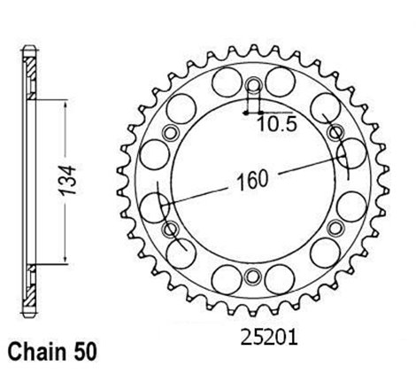 Couronne Cbr 900 Rr 00-01 Pas530/Z42