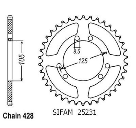 Couronne Hm CRM 50 - 428 - 60 Dents - Similaire JTR1134