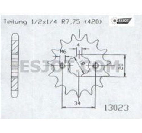 Pignon Eton - 420 - 19 Dents - Made in Germany