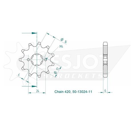 Pignon Esjot - 420 - 11 dents