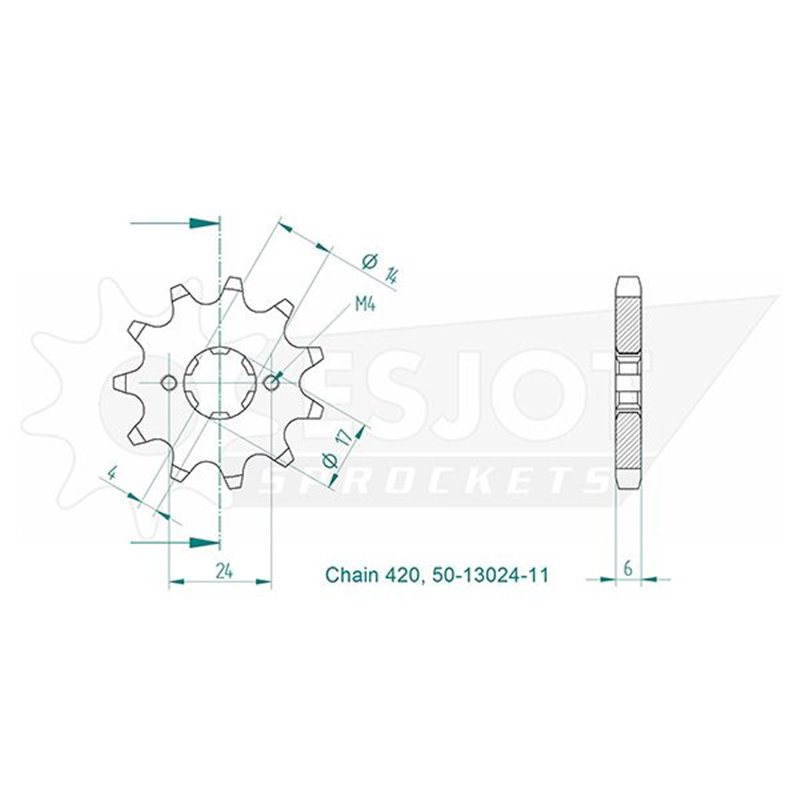 Pignon Esjot - 420 - 11 dents