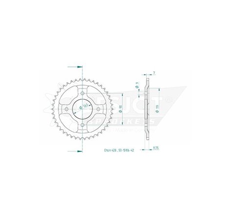 Esjot - Couronne - 428 - 42 dents