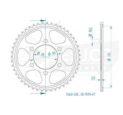 Esjot - Couronne - 47 dents