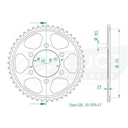 Esjot - Couronne - 47 dents