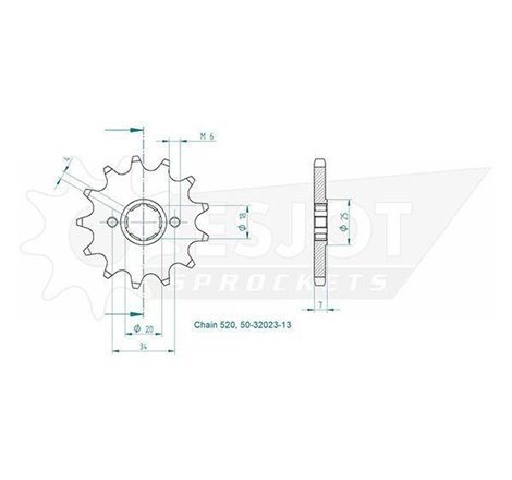 Pignon - 530 - 12 Dents - Made in Germany