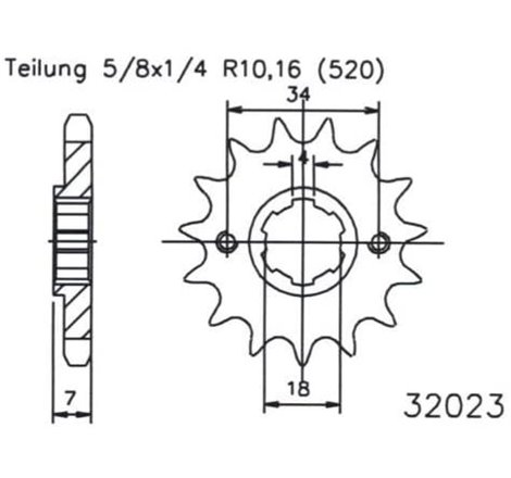 Pignon - 530 - 14 Dents - Made in Germany