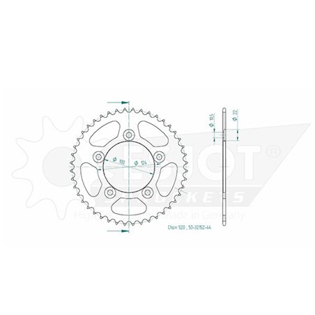 Esjot - couronne - 520 - 39 dents 