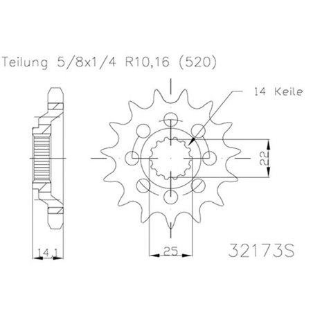 Pignon TT Lightweight - 0 - 15 Dents - Made in Germany