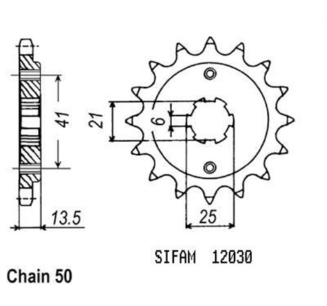 Pignon Honda - 530 - 15 Dents - Similaire JTF286 - Made in Germany