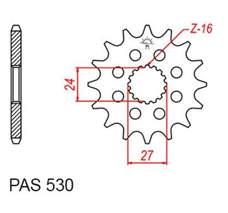 Pignon Suzuki - 530 - 17 Dents - Similaire JTF423 - Made in Germany