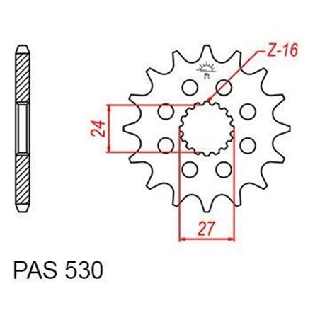 Pignon Suzuki - 530 - 18 Dents - Similaire JTF423 - Made in Germany