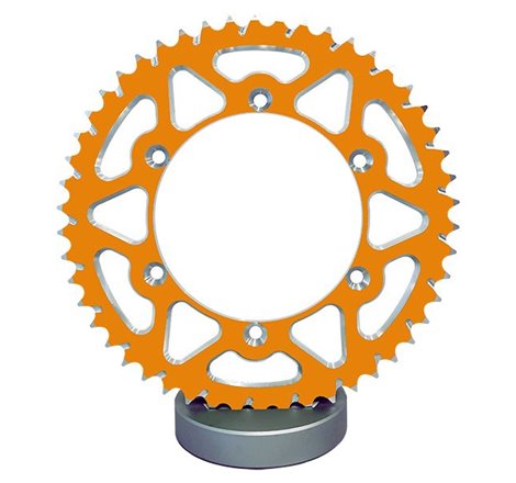 Couronne Alu TT KTM Orange - 420 - 46 Dents - Made in Germany