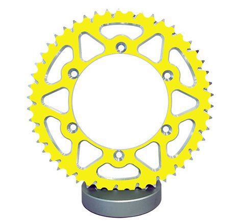 Couronne Alu TT Suzuki Jaune - 520 - 48 Dents - Similaire JTA808 - Made in Germany