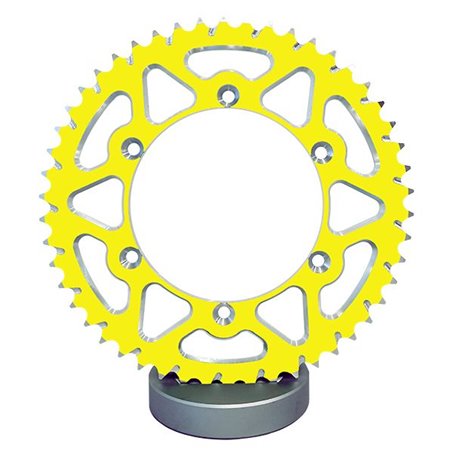 Couronne Alu TT Suzuki Jaune - 520 - 48 Dents - Similaire JTA808 - Made in Germany