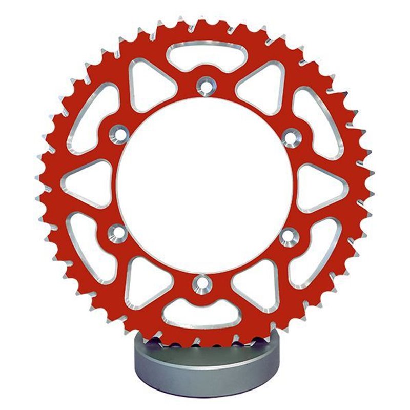 Couronne Alu TT Rouge - 520 - 48 Dents - Made in Germany