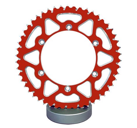 Couronne Alu TT Rouge - 520 - 48 Dents - Made in Germany