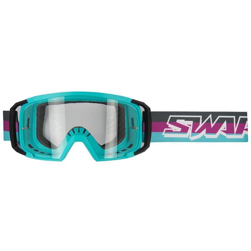 Masque Cross SCRUB V2  NOIR   VIOLET   BLEU ECRAN TRANSPARENT