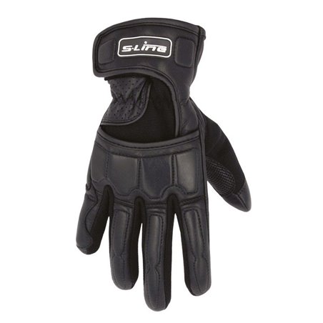 Gants Moto Mi-Saison Route Cuir Tissu    Aéré  NON HOMOLOGUE C.E