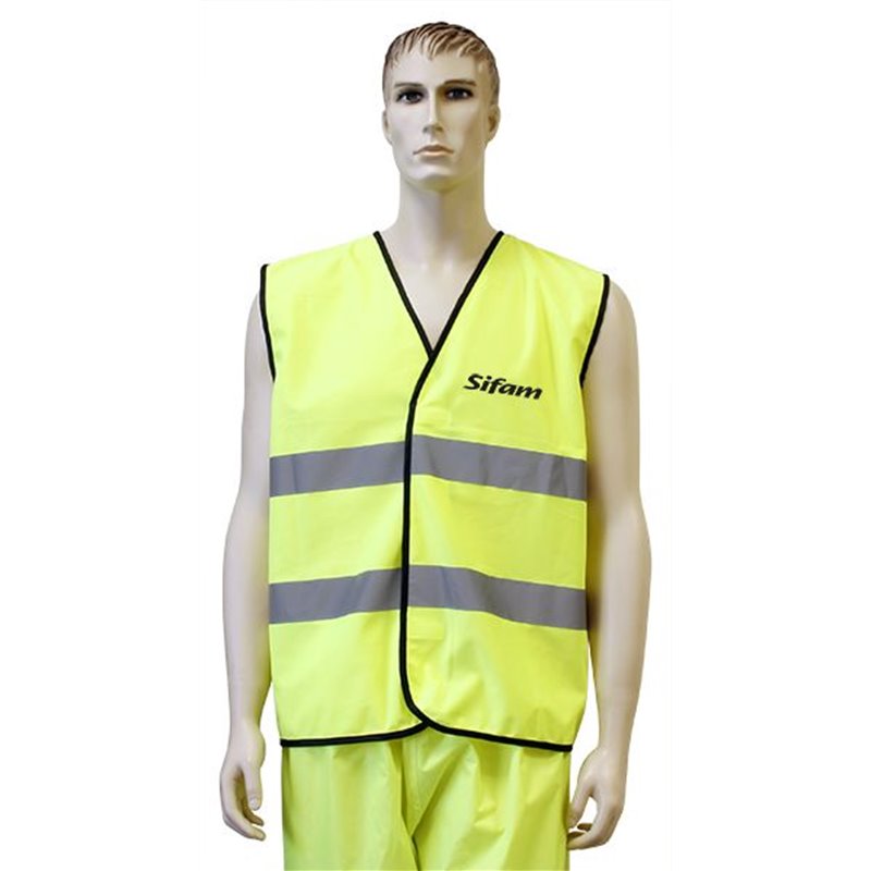 Gilet De Sécurité Haute Visibilité  Jaune Fluo   L