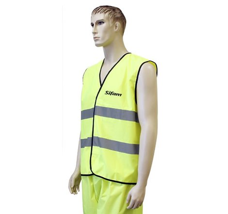 Gilet De Sécurité Haute Visibilité  Jaune Fluo   L