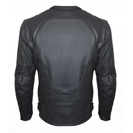 Blouson Cuir Racing Perforé BLACK SERIES    