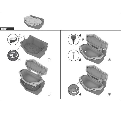 Coffre SSV GKA BRP Can Am Maverick Trail 155 Litres