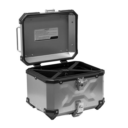 Top case aluminium  Silver  37L