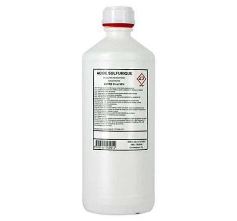 Acide Sulfurique pour Batterie  Bidon 1 Litre