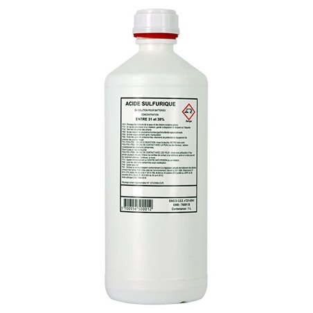 Acide Sulfurique pour Batterie  Bidon 1 Litre