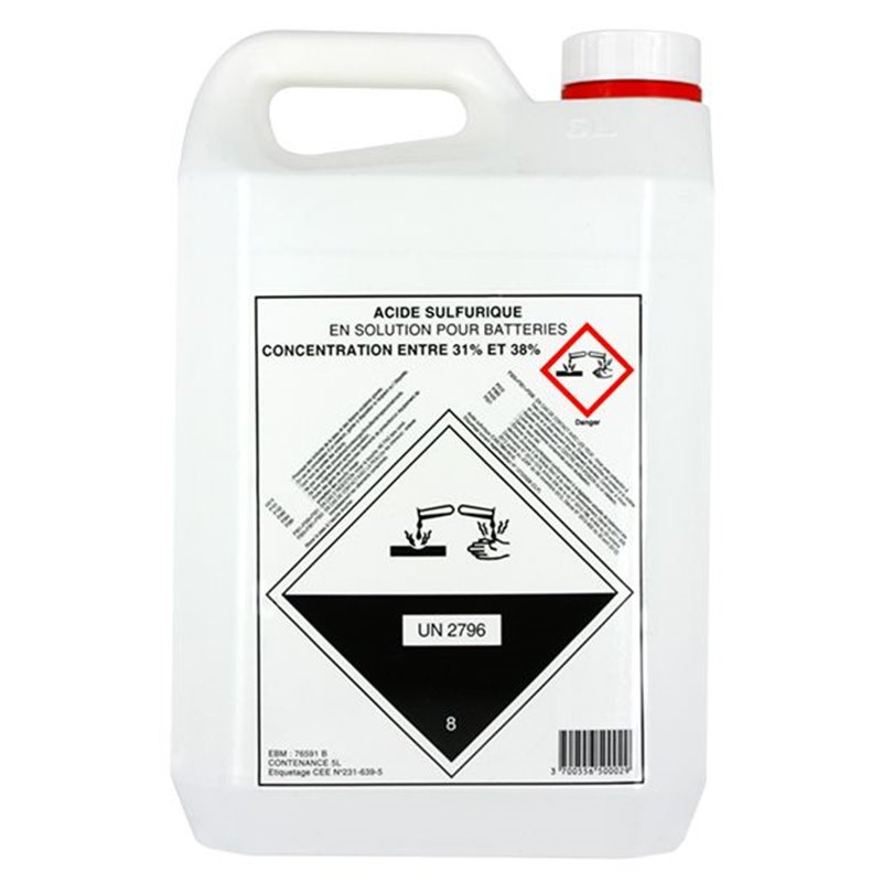 Acide Sulfurique Bidon 10x5 Litres