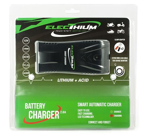 Chargeur Batterie Moto et Scooter  Pour batterie Lithium & Acide