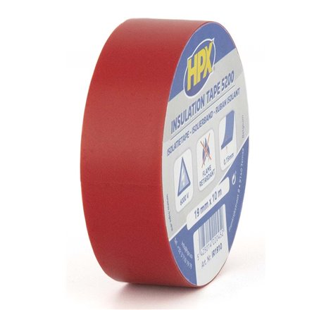 Ruban isolant PVC  rouge 19mm x 10m