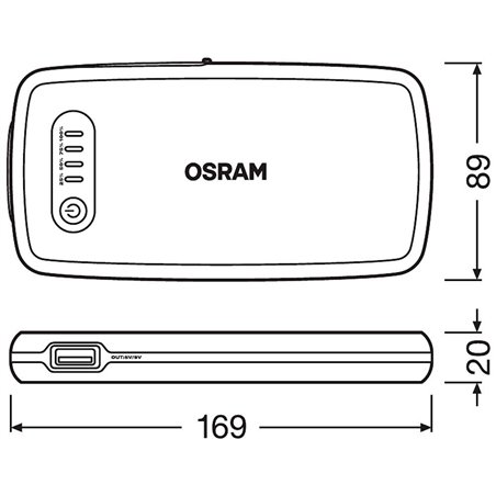 Booster de démarrage lithium 6000 mAh