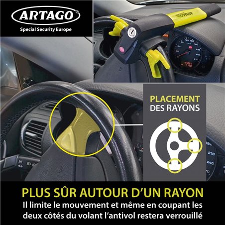 Antivol Voiture  Canne Pour Volant