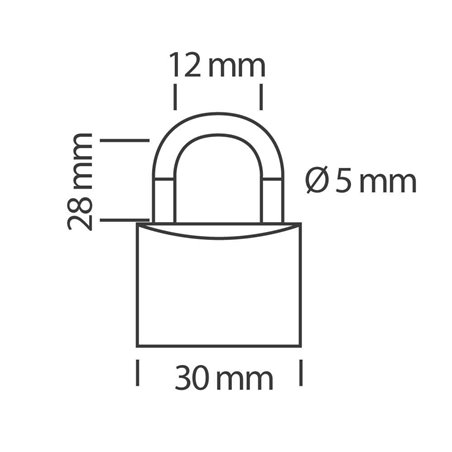 Cadenas à combinaison 3 chiffres  41mm