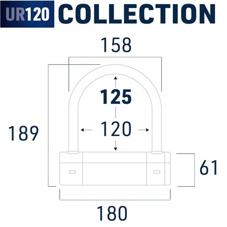 Antivol SRA  U  UR120  ø  120*125 Homologation